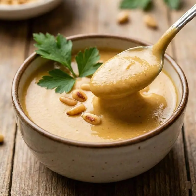 Salsa-de-Piñones-Cremosa-Receta-para-Carnes-y-Pescados