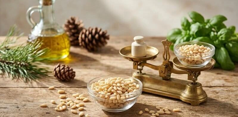 ¿Cuántos gramos de piñones necesitas exactamente para tus recetas?