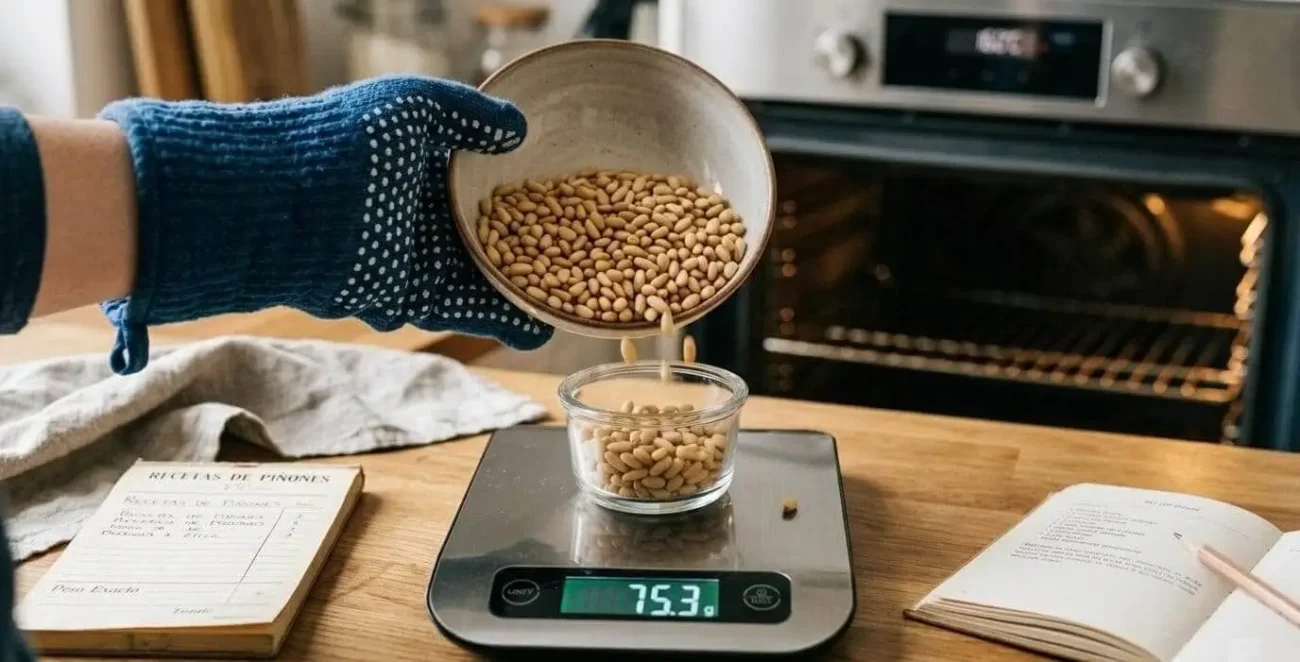 cuántos gramos de piñones