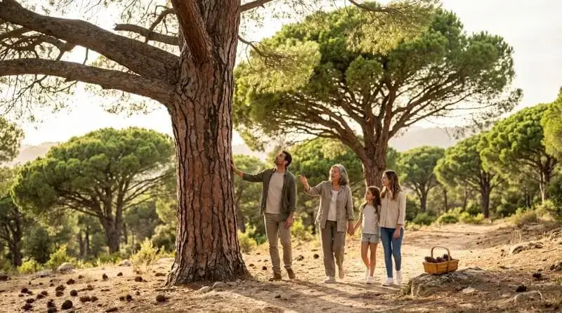 El árbol de piñones comestibles: Características del majestuoso Pino Piñonero